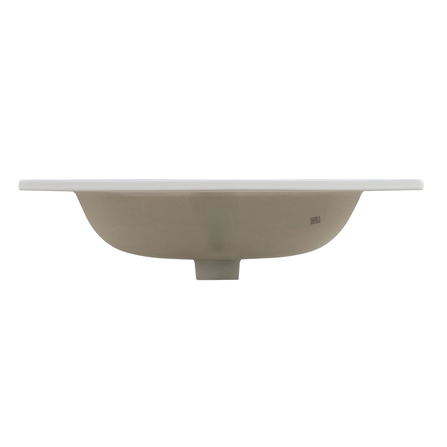 BB0924Y331, Integrated white ceramic basin with three predrilled faucet holes, drain assembly NOT included image 9