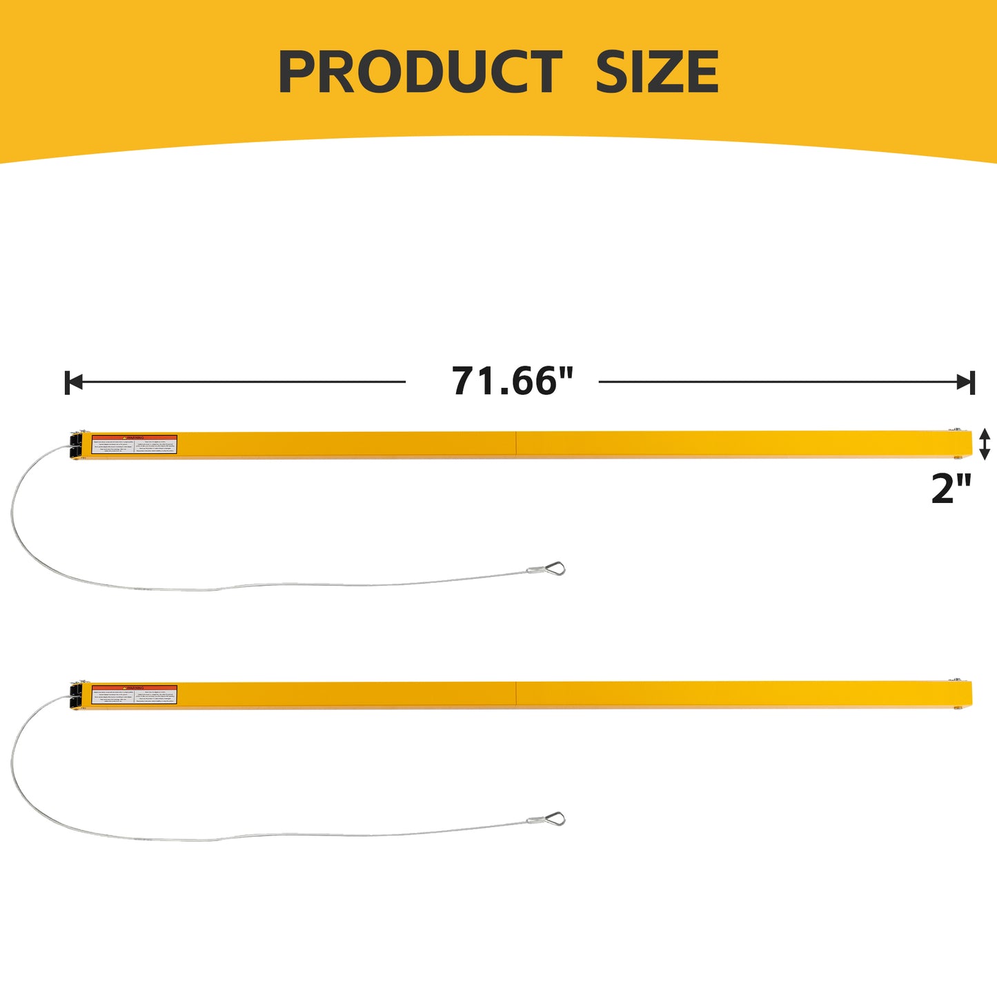 Tailgate Utility Trailer Gate Liftgate Ramp Lift 2 Sided Lift Assist System Fit for Open Utility Trailers Tailgate and Ramp New Upgrades, Yellow image 7