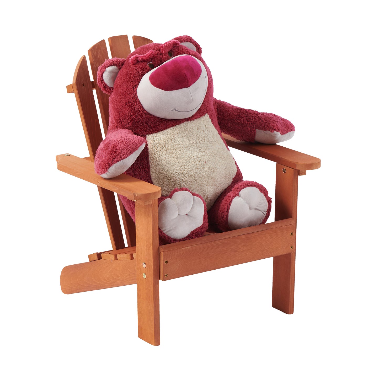 Wooden Kid's Adirondack Chair for Indoor and Outdoor, Natural Cedar Patio Lounge Chiar for Kids image 7