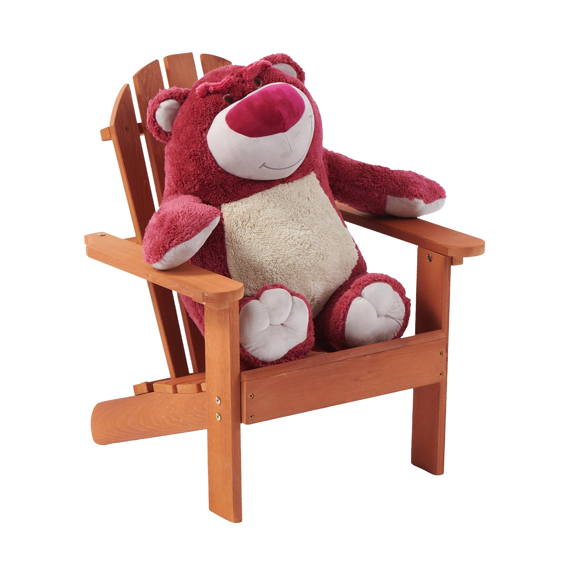 Wooden Kid's Adirondack Chair for Indoor and Outdoor, Natural Cedar Patio Lounge Chiar for Kids image 7