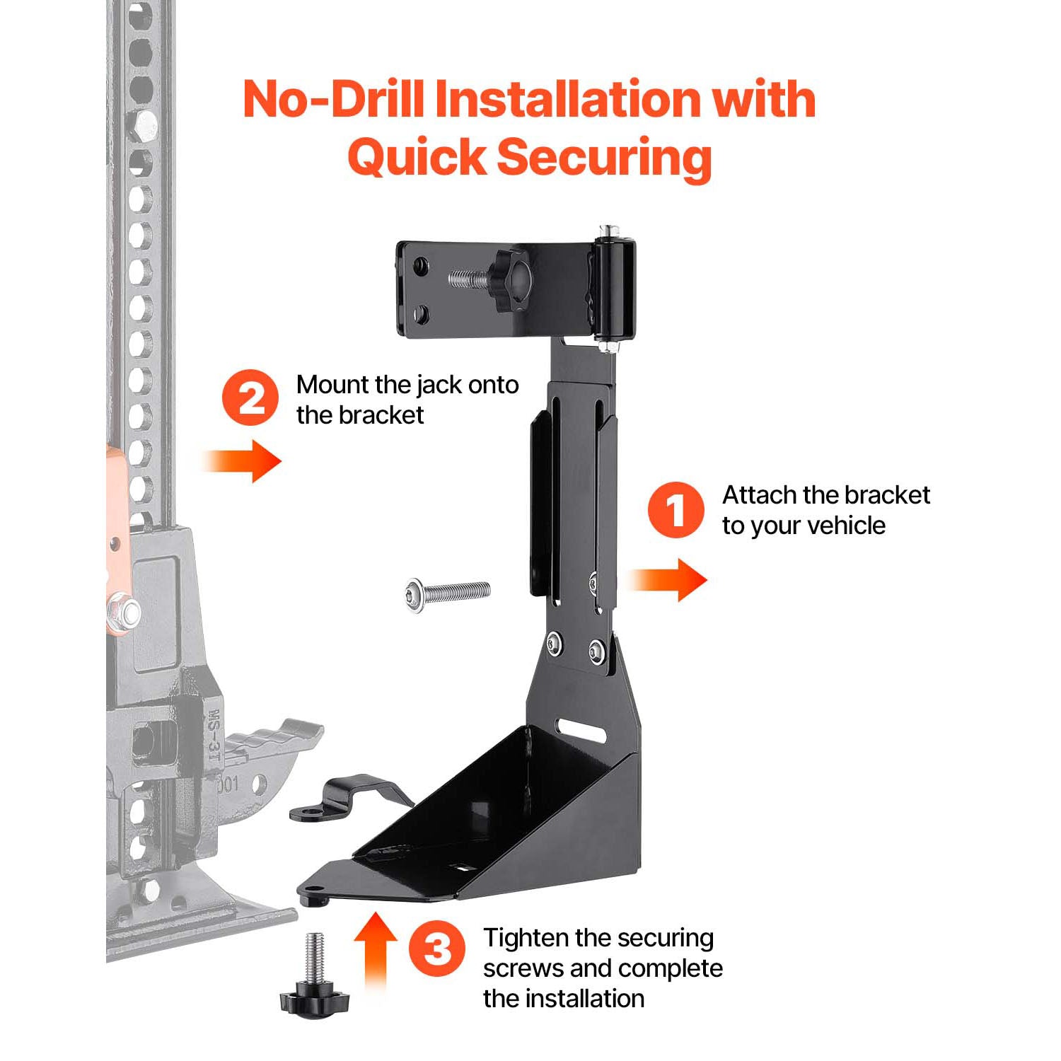 High Lift Off Road Jack Mount Bracket Fit Jeep Wrangler YJ/TJ/JK/JL 1986-2024 image 8