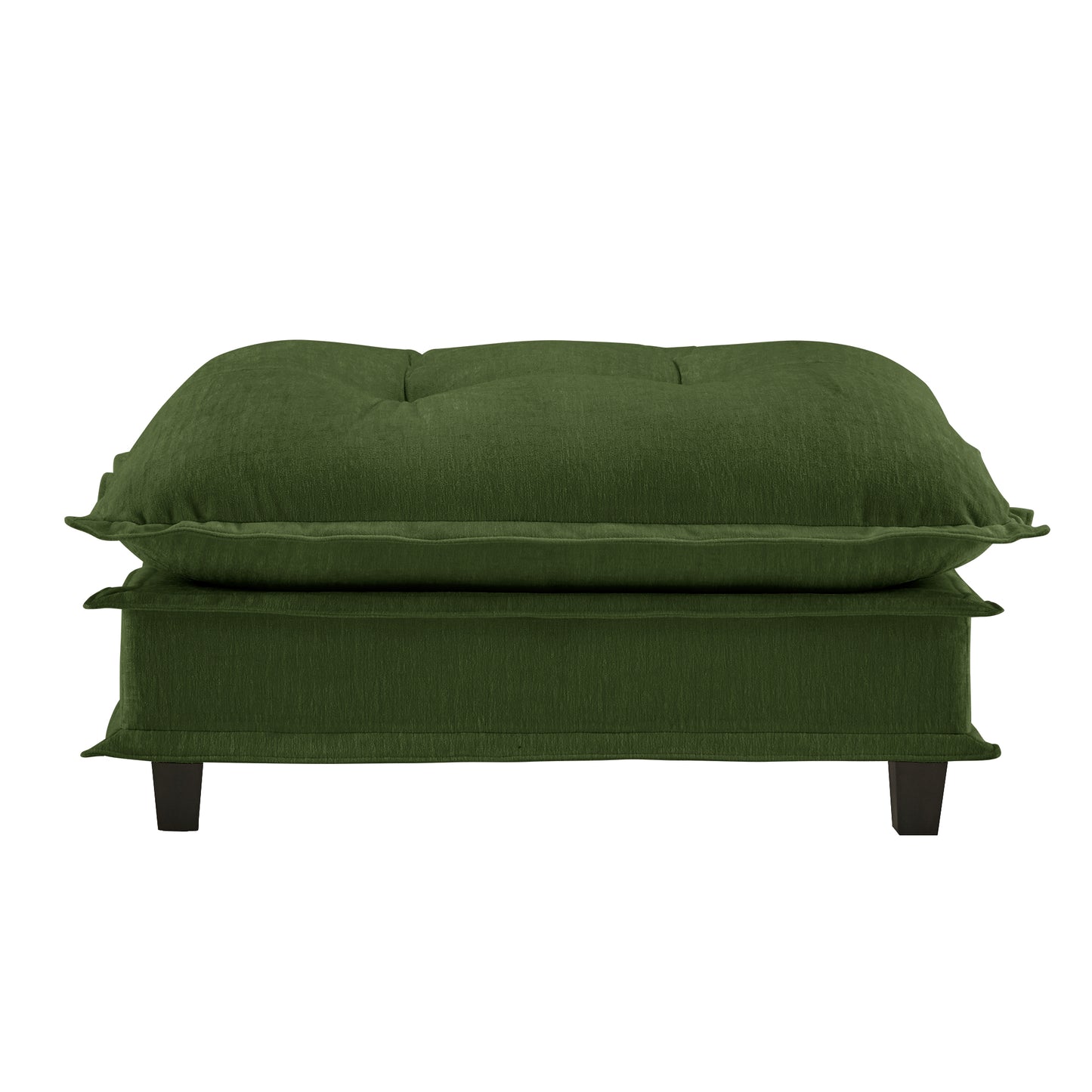 73 Ottoman Chenille- Green image 2