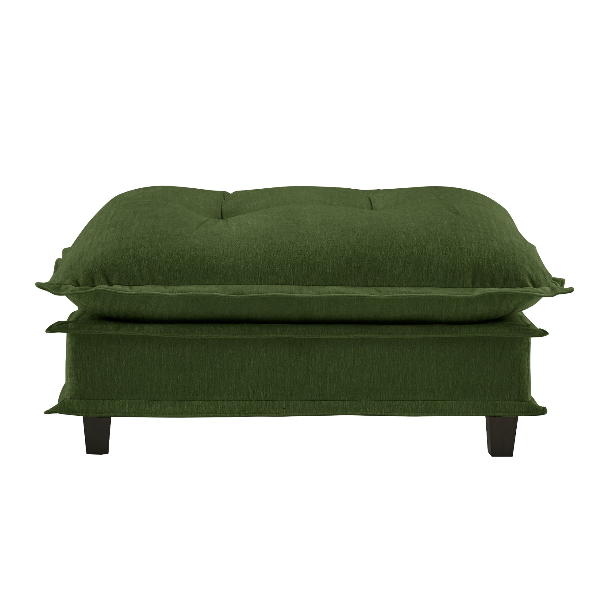 73 Ottoman Chenille- Green image 2