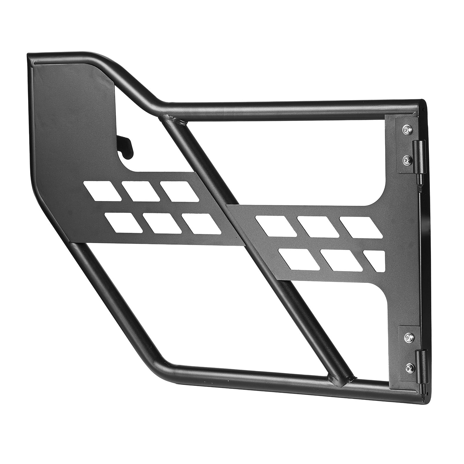 Jeep Tube Doors, 4-Door, Compatible with 2007-2018 Jeep Wrangler JK JKU Unlimited, Steel Off Road Front & Rear Tubular Half Doors with DOT Certified Side View Mirrors, Storage Bag & Rubber Pads image 1