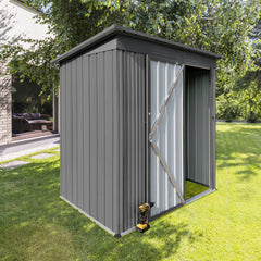 Metal garden sheds 5ft×4ft outdoor storage sheds  grey