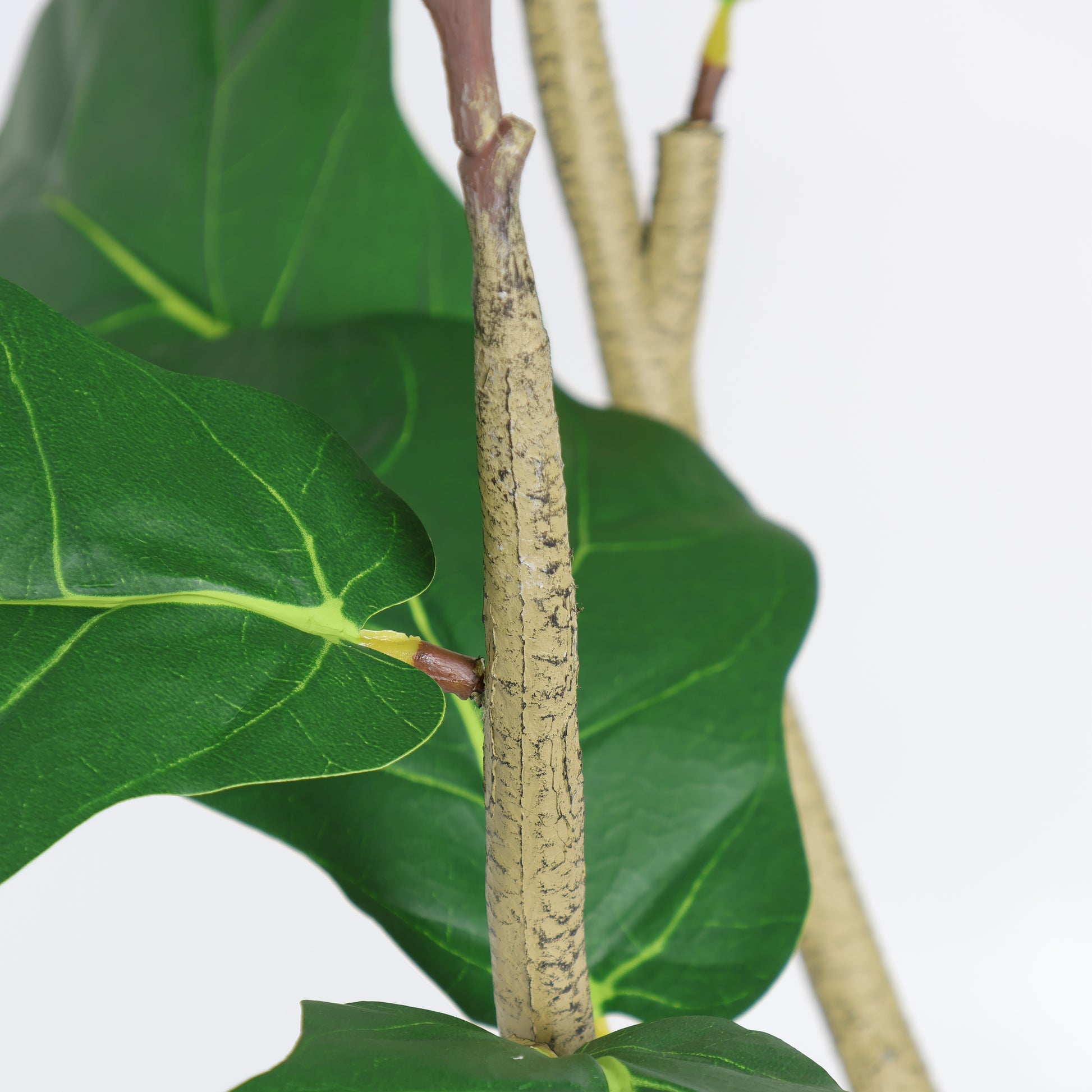 6FT Artificial Fiddle Leaf Fig Tree, Realistic Faux Potted Plant in Black Pot, 1pc/set image 12