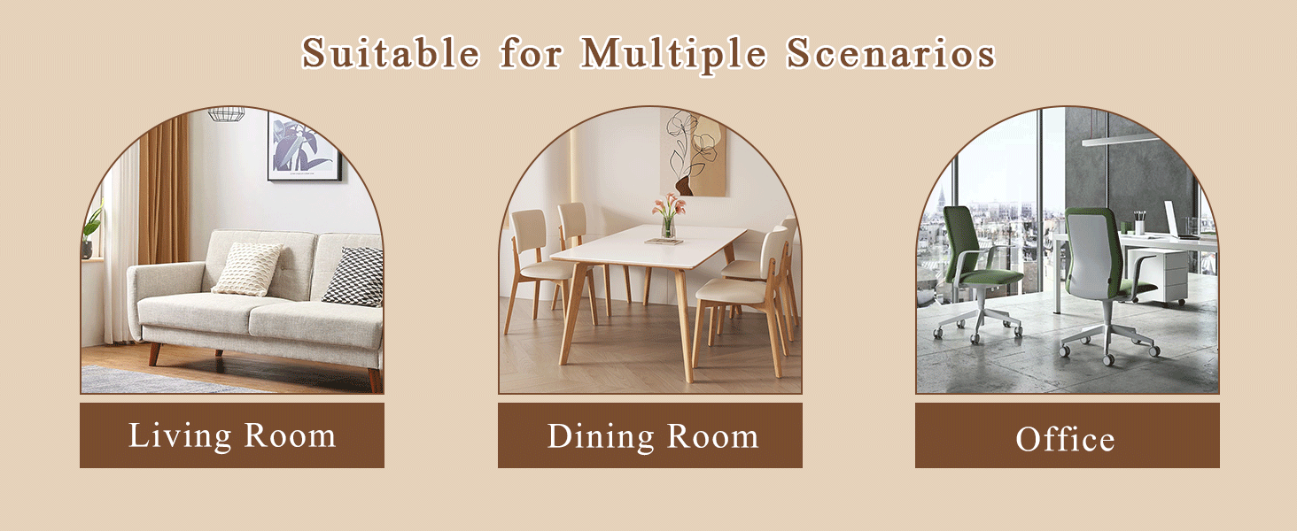 Modern Style Dining Chairs Set of 6 in Light Gray, Essential for Minimalist Homes.Meeting Family Dining Needs,PU Material Seat,Silver Metal Legs,Blending into Various Home Environments.W1151107277 image 11