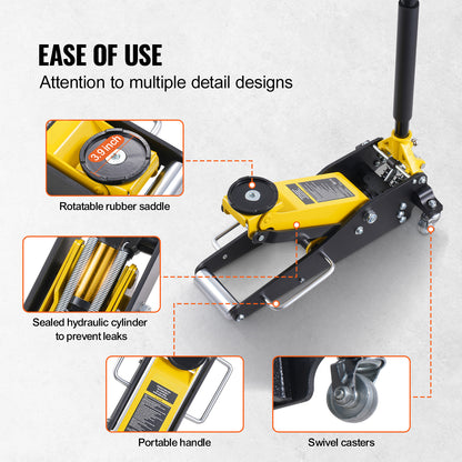 Low Profile Floor Jack 2 Ton Heavy Duty Dual Piston Rapid Pump image 7