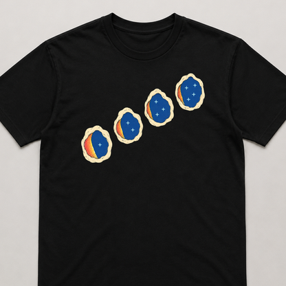 Dark Adaptation Relay Stargazing Graphic T-Shirt - POD-20260810-141_black_front_closeup_mockup