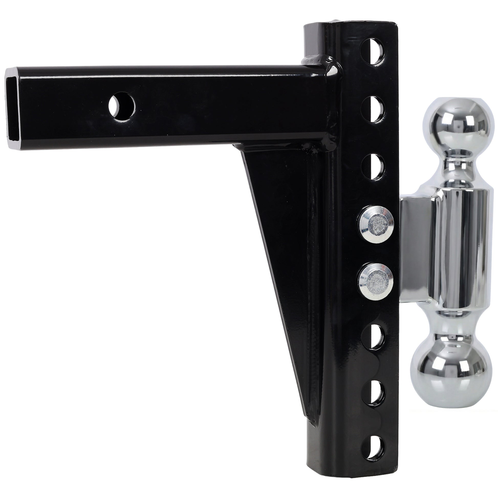 Adjustable Dual Ball Mount,12,000 lb & 10,000 lb Towing Capacity,Dual Hitch Balls (2" & 2‑5/16"), Fits 2" Receiver image 1