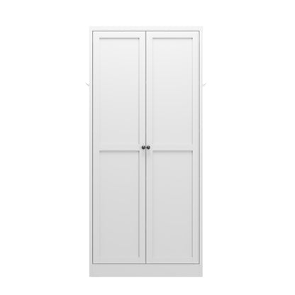 61" White Metal Kitchen Pantry Cabinet Adjustable Storage with 4 Shelves (110lb Capacity), Heavy Duty Freestanding Pantry Organizer for Kitchen, Pantry, Living Room image 8