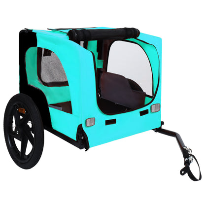 Pet Bike Trailer Dog Cart for Bicycle,Suitable for Small and Medium Pets, Easy Folding Cart Frame, Quick Release Wheel, Non-Slip Floor, Internal Leash image 12