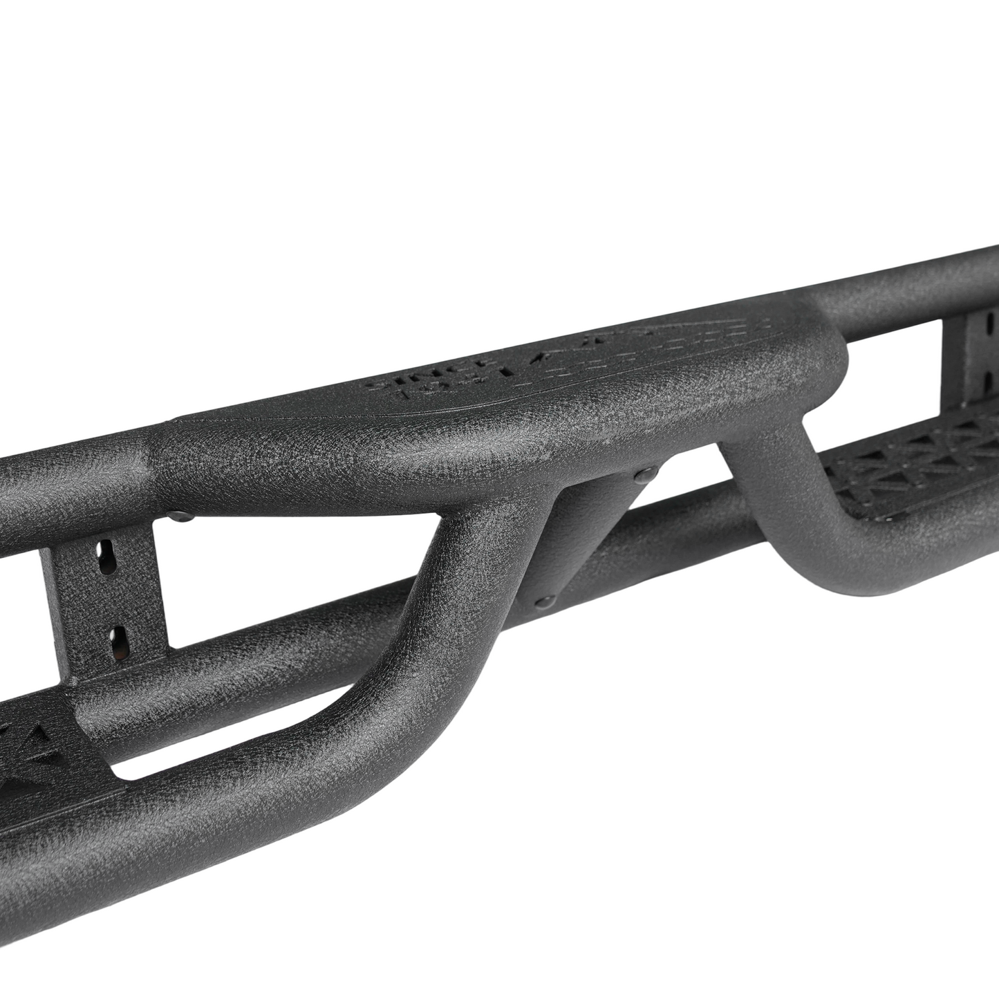 Coated Black Carbon 6-Inch 2-Stairs Side Step Rails Step Bars Steel Nerf Bars Running Boards Compatible with Jeep Wrangler JL 4 Doors 2018-2026 For Off-Road Protection Direct Bolt-On Installation image 11