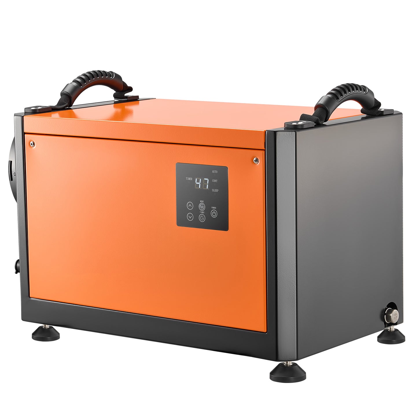125 Pints Commercial Dehumidifier with Drain Hose, Portable Crawl Space Dehumidifiers for Basement Storage Room Industrial Grade, Auto Defrost/Drainage, Heavy-duty Galvanized Steel, LED Indicate image 5