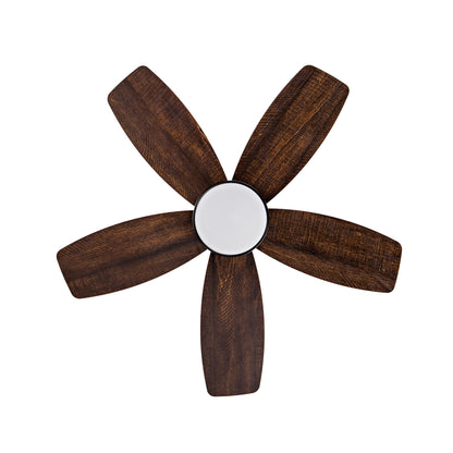 Ceiling Fans with Lights and Remote, 32 Inch Low Profile Ceiling Fan with Light, Flush Mount, Reversible, 3CCT, Dimmable Black Modern Ceiling Fan for Bedroom, Living Room, Outdoor Patio image 7