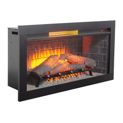 36 inch Infrared Electric Fireplace with Removable Trim kit Insert, Touch Panel Home Decor Heater image 4