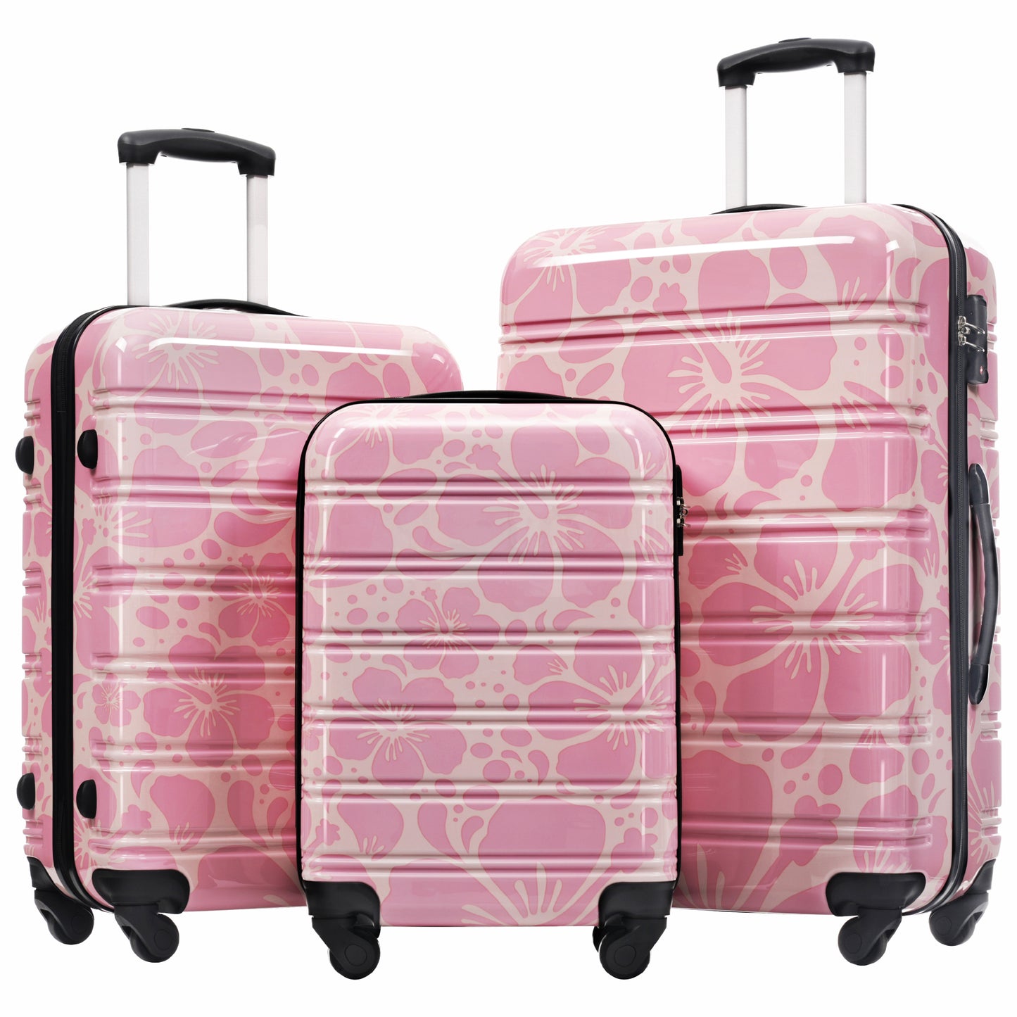 Hardshell Luggage Sets 3 pcs Spinner Suitcase with TSA Lock Lightweight-20"+24"+28" Luggages image 1
