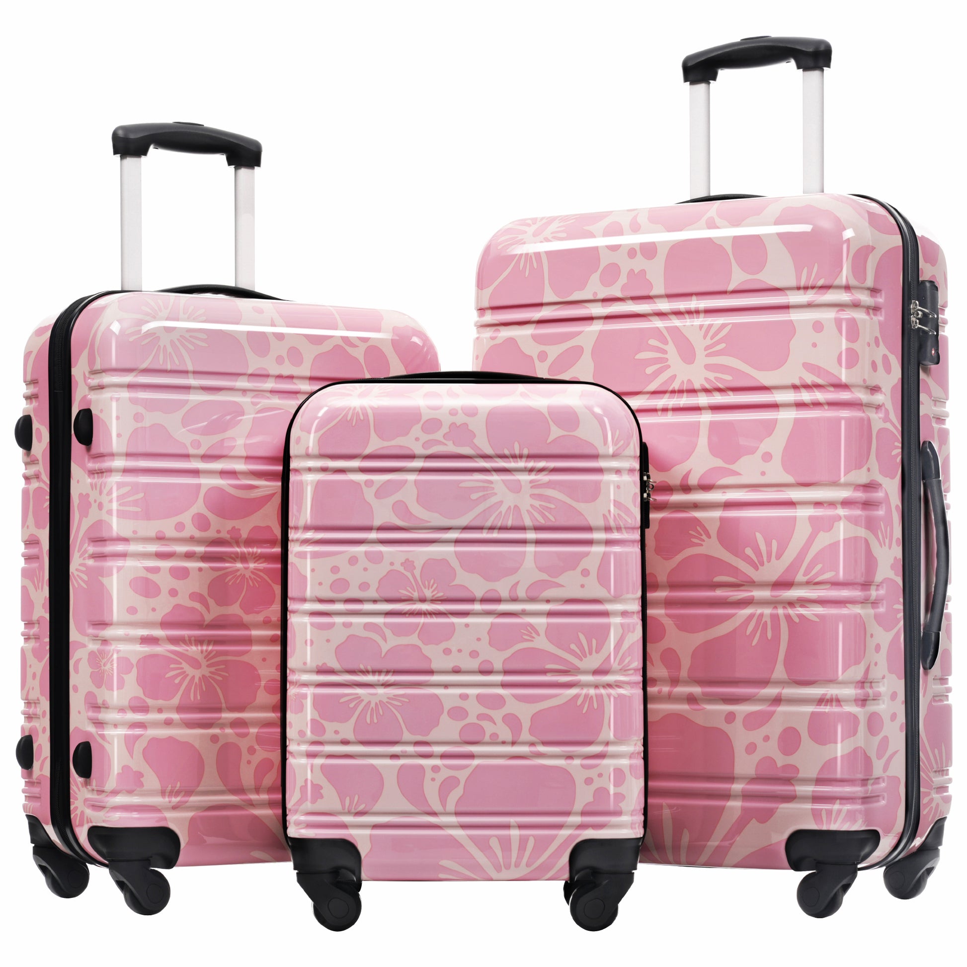 Hardshell Luggage Sets 3 pcs Spinner Suitcase with TSA Lock Lightweight-20"+24"+28" Luggages image 1