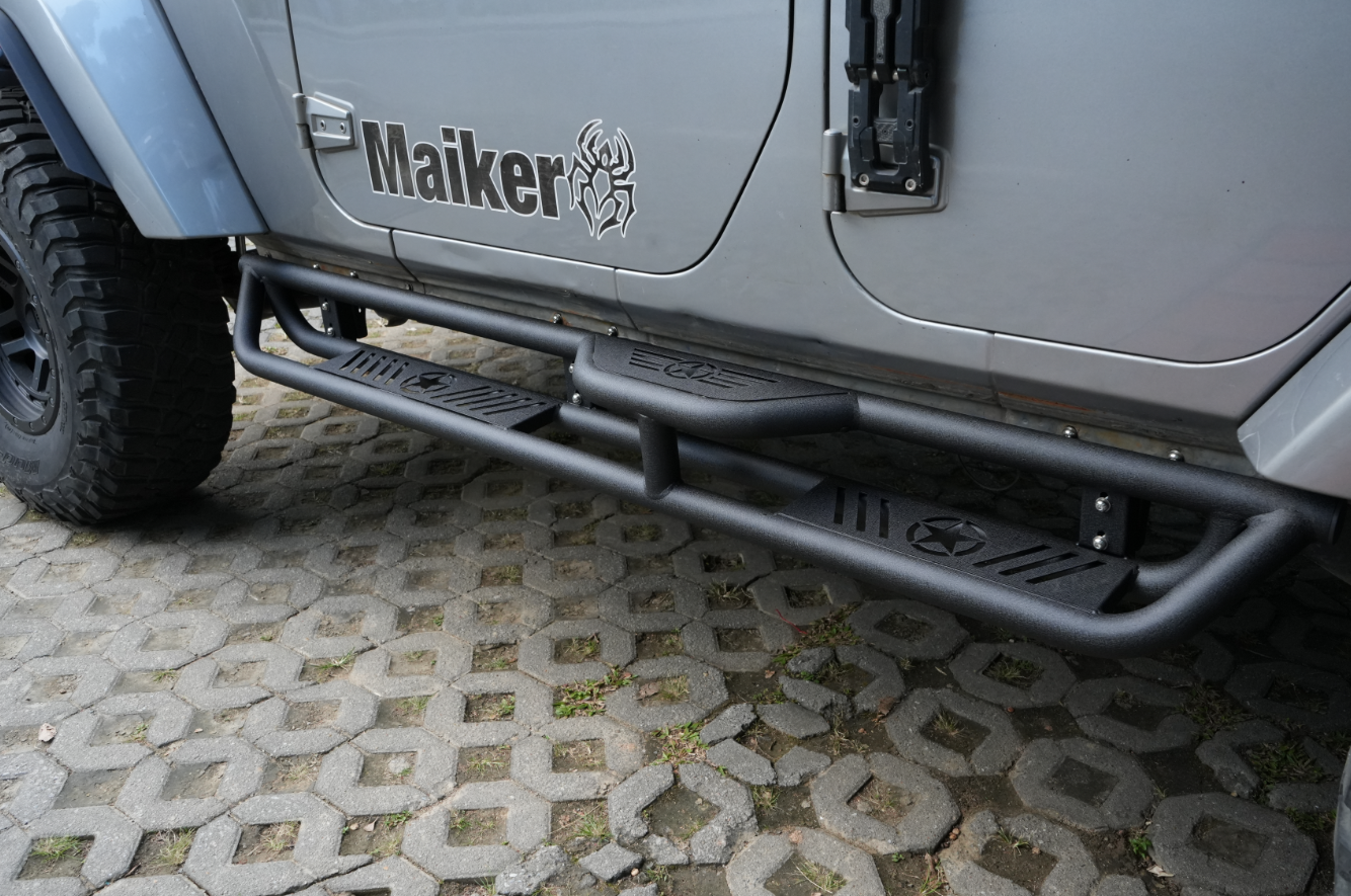 20578 Running Boards Compatible with Jeep Wrangler JK 4 Doors image 1