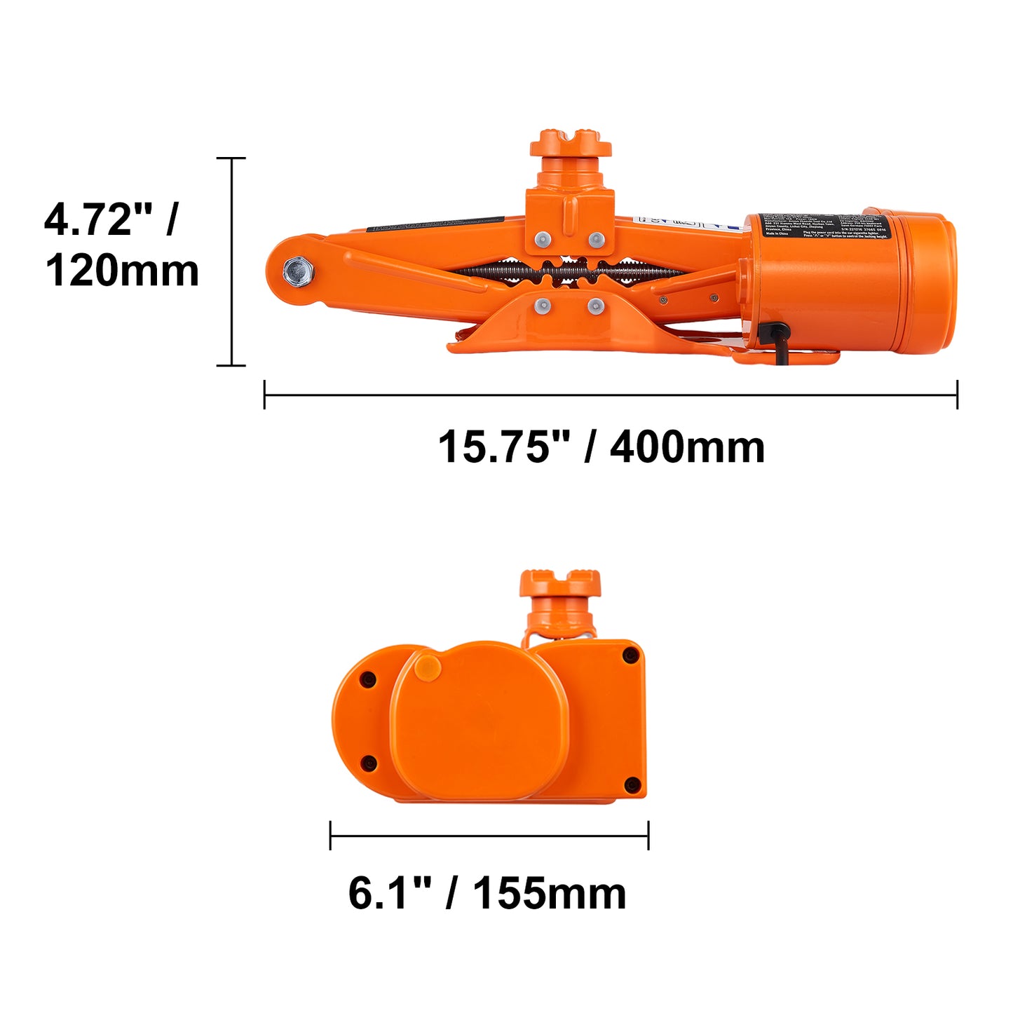 Electric Car Jack, 3 Tons /6600 lbs Scissor Jack with Electric Impact Wrench, 12V Car Jack with Double Saddles with Remote Control, Portable Car Jack Lifting for Sedan, SUV, Truck Tire Change image 8