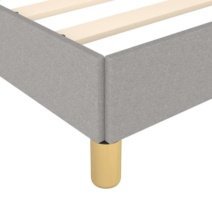 Bed Frame without Mattress Light Gray 76"x79.9" King Fabric image 7
