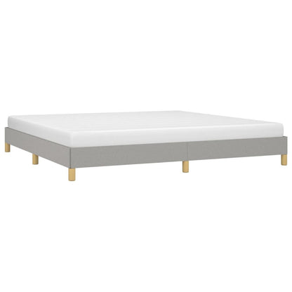 Bed Frame without Mattress Light Gray 76"x79.9" King Fabric image 3