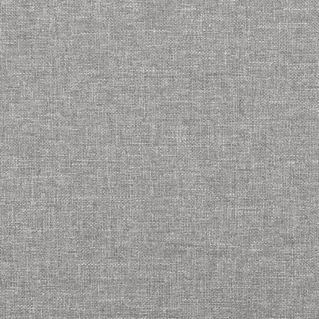 Bed Frame without Mattress Light Gray 76"x79.9" King Fabric image 8