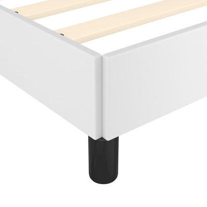 Bed Frame without Mattress White 59.8"x79.9" Queen Faux Leather image 7