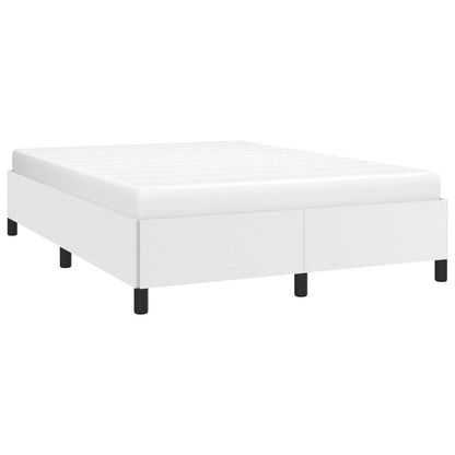 Bed Frame without Mattress White 59.8"x79.9" Queen Faux Leather image 3