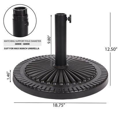 BLACK ROCK RESIN UMBRELLA BASE(60506.00) image 5