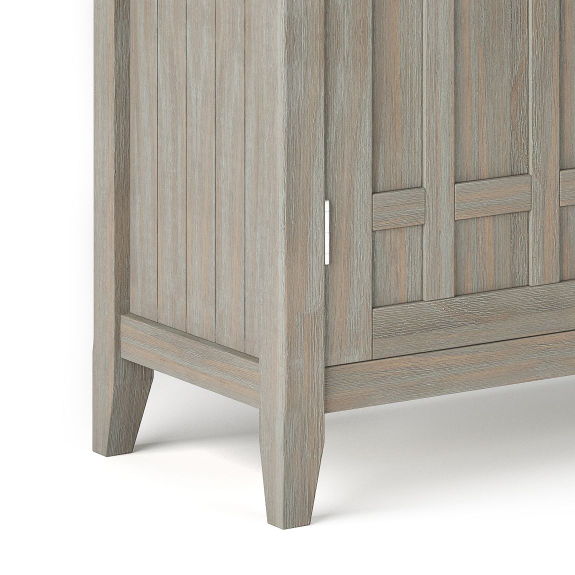 Bedford 54 inch Wide Solid Wood Sideboard Buffet and Wine Rack in Distressed Grey image 4