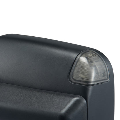Towing Mirrors Fit for 2009-2018 Dodge Ram 1500, 2010-2018 Ram 2500 3500, Ram Classic 2019-2023 Power Heated with Signal Light & Puddle Light, Manual Controlling Flipping Folding, Black image 2