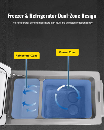 12 Volt Refrigerator, 48 Quart (45L) Fast Cooling Portable Freezer with App Control (-4℉~68℉), Car Fridge with 12/24v DC & 110-240v AC for Travel, Truck, Camping and Home Use, Black image 4