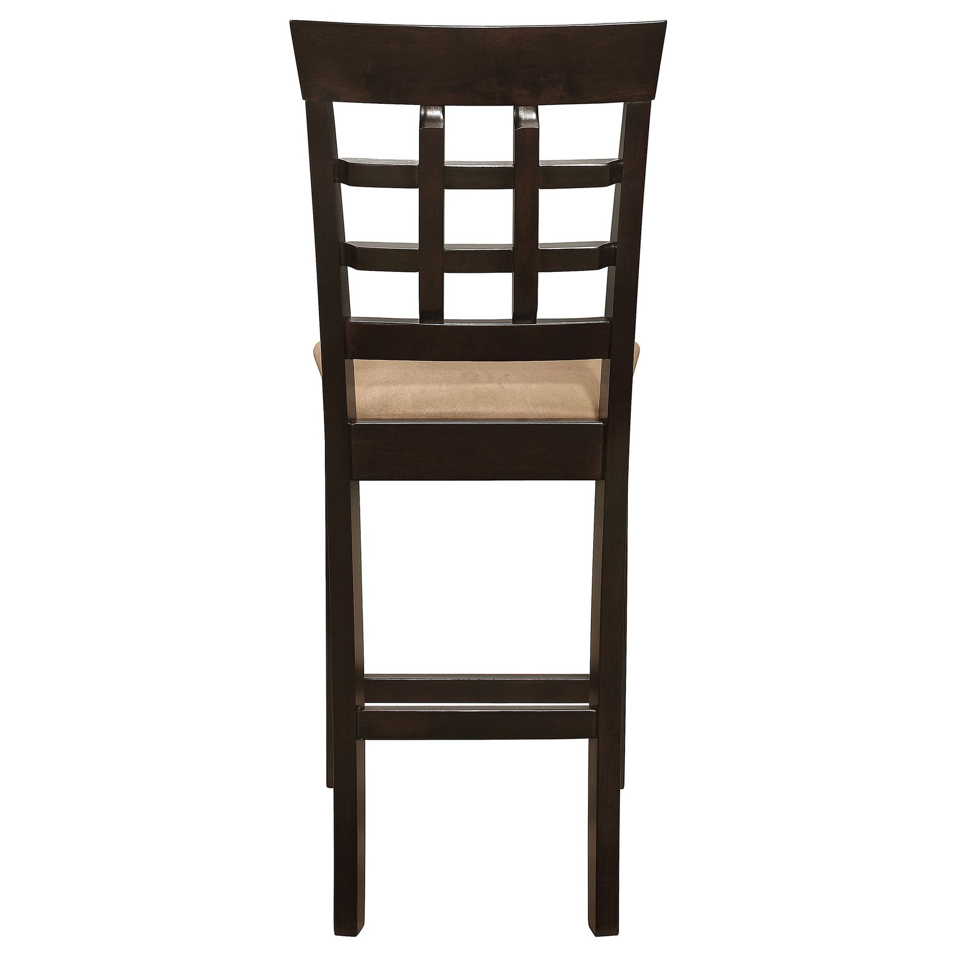 Beige and Cappuccino Upholstered Counter Height Stools (Set of 2) image 10
