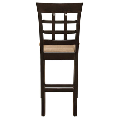 Beige and Cappuccino Upholstered Counter Height Stools (Set of 2) image 10