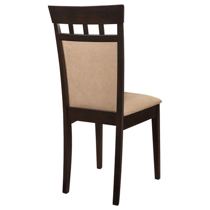 Beige and Cappuccino Upholstered Side Chairs (Set of 2) image 8