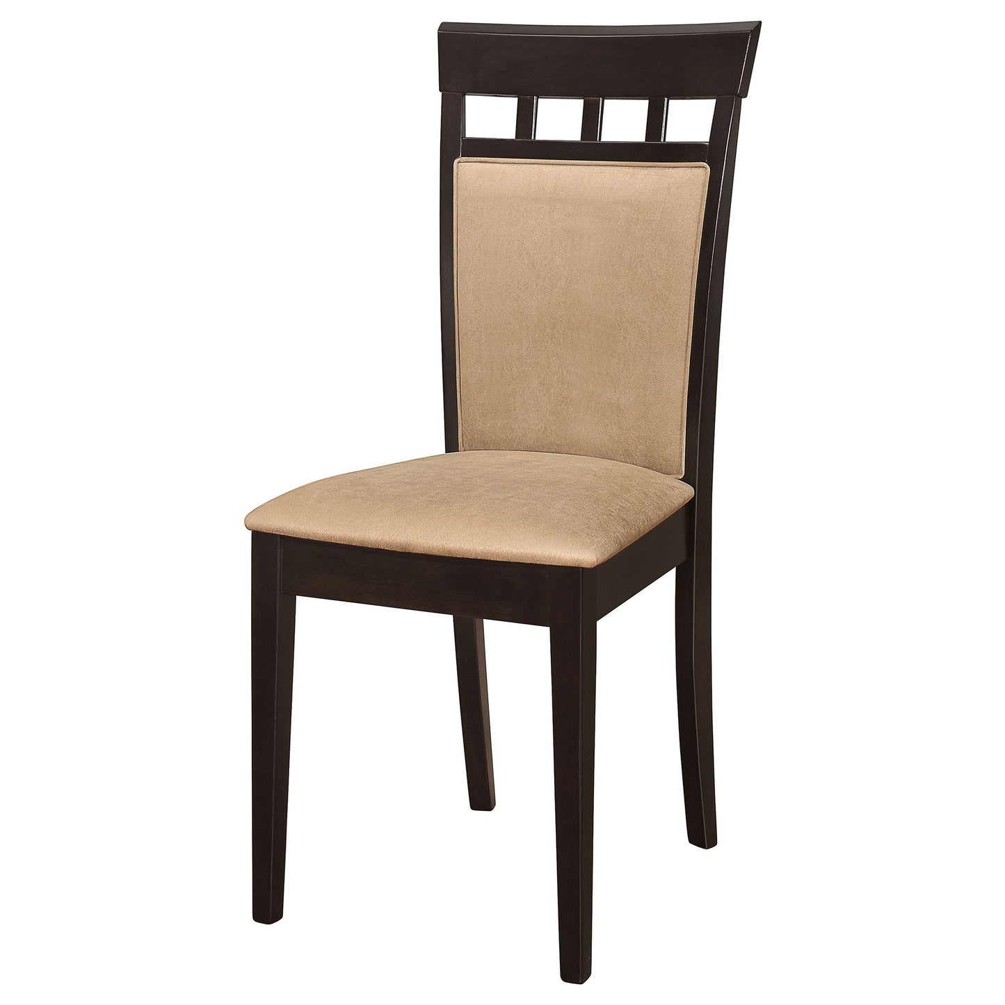 Beige and Cappuccino Upholstered Side Chairs (Set of 2) image 4