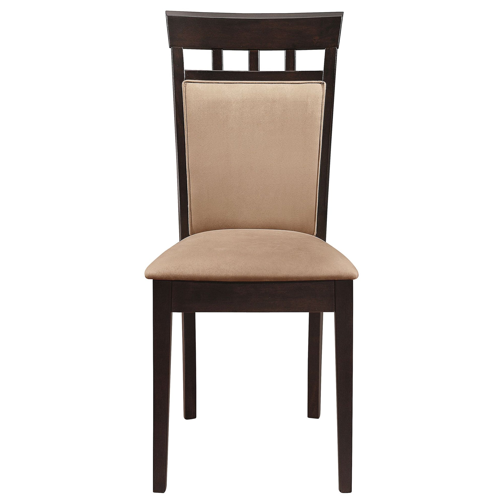Beige and Cappuccino Upholstered Side Chairs (Set of 2) image 5