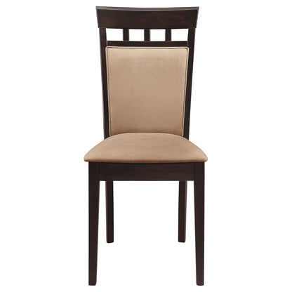 Beige and Cappuccino Upholstered Side Chairs (Set of 2) image 5