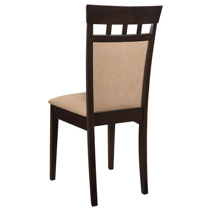 Beige and Cappuccino Upholstered Side Chairs (Set of 2) image 9