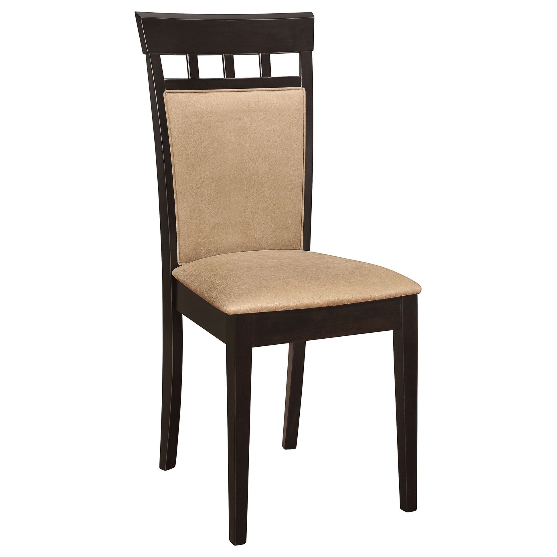 Beige and Cappuccino Upholstered Side Chairs (Set of 2) image 3