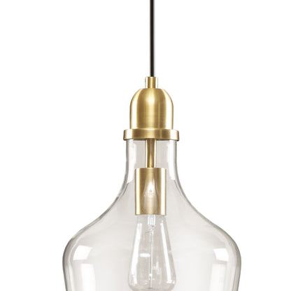 Dimmable glass pendant light gold finish kitchen island lighting