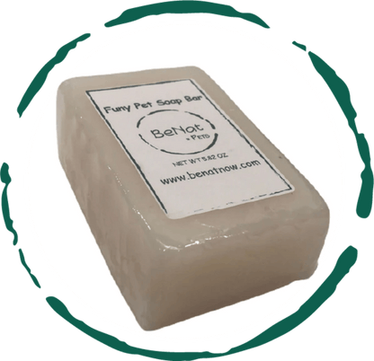 BeNat All-Natural Furry Pet Soap Bar | Organic Lavender, Coconut & Citronella Flea Prevention Dog Shampoo | Calming & So image 1