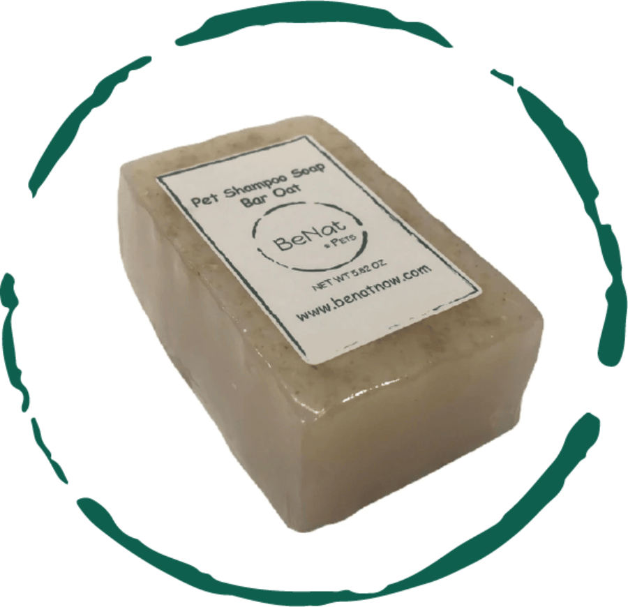 BeNat All-Natural Pet Shampoo Bar - Organic Oat & Lavender Dog Soap for Itchy Skin Relief, Deep Cleansing & Conditioning image 1