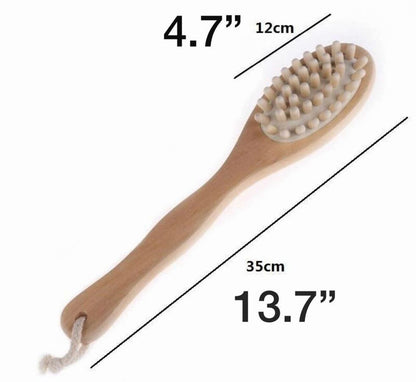 BeNat Premium Eco-Friendly 6-Piece Bamboo Bath Essentials Set - Includes Body Massage Brush, Facial Brush, Detangling Ha image 5