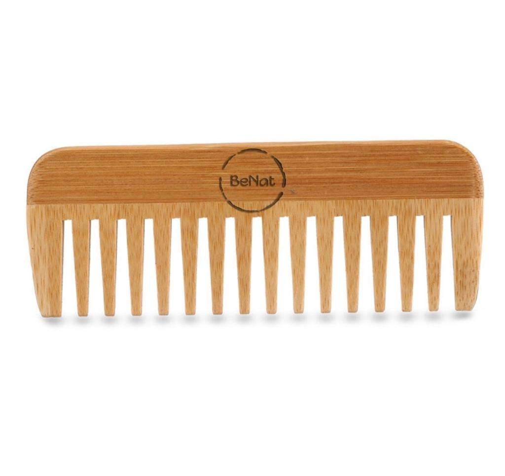 BeNat Premium Eco-Friendly 6-Piece Bamboo Bath Essentials Set - Includes Body Massage Brush, Facial Brush, Detangling Ha image 3