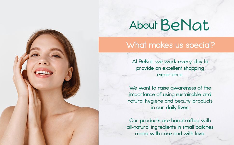 BeNat Skincare Accessories Bundle (6 Pcs) - Premium Ice Roller for Face & Eye, Body Massager, Jade Facial Roller, Raw Si image 8