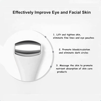 BeNat Stainless Steel Eye & Face Ice Roller Massager - Cooling Facial Massage Tool for De-Puffing, Lifting & Dark Circle image 5
