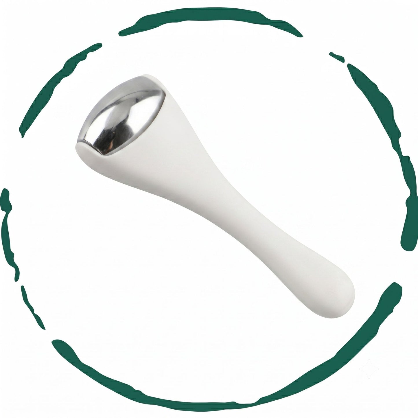 BeNat Stainless Steel Eye & Face Ice Roller Massager - Cooling Facial Massage Tool for De-Puffing, Lifting & Dark Circle image 1