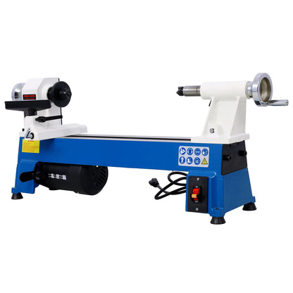 Benchtop Wood Lathe 10" x 18" Wood Lathe Machine 5 Variable Speeds 500/750/1150/1800/3200RPM Mini Wood Turning Lathe for image 8